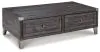 Ashley Furniture T901-9 Todoe - Lift Top Cocktail Table - Dark Gray