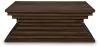 Ashley Furniture T821-8 Hannodream - Square Cocktail Table - Warm Brown