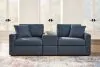 Ashley Furniture 92121S3 Ashley Furniture 92121S3 Modmax - 3-Piece Sectional Sofa With Storage Console - Ink