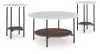 Ashley Furniture T167-13 Wrenwich - Occasional Table Set (Set of 3) - Brown / Black / White