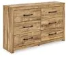 Ashley Furniture PCB1580-31 Maystonna - Six Drawer Dresser - Brown