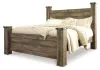 Ashley Furniture B446B45 Trinell - King Poster Bed - Brown