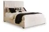 Ashley Furniture PCB2611B4 Brizmore - Queen Upholstered Storage Bed - Beige