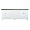 Liberty Furniture 417-TV72 Allyson Park - Entertainment TV Stand - Wirebrushed White / Charcoal