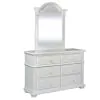 Liberty Furniture 607-YBR-DM Liberty Furniture 607-YBR-DM Summer House - 6 Drawers Dresser & Mirror - Oyster White