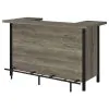CoasterEssence 182105 Bellemore - Freestanding Home Bar Wine Cabinet - Gray Driftwood