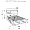 CoasterEssence 202701KE Briana - Wood Eastern King Storage Bookcase Bed - Black
