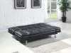 CoasterEssence 300281 Dilleston - Upholstered Tufted Convertible Sofa Bed - Black