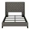 CoasterEssence 301405F Bancroft - Upholstered Full Wingback Bed - Gray
