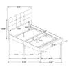 CoasterEveryday 305746F Mapes - Upholstered Full Panel Bed - Charcoal