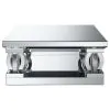 CoasterElevations 722518 Amalia - Square Mirrored Acrylic Crystal Coffee Table - Silver