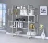 CoasterElevations 801304 Elmer - 5-Shelf Bookshelf - Clear And Chrome