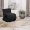 Coaster Fine Furniture 903155 Ronea - Boucle Upholstered Armless Curved Chair - Charcoal