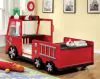 Furniture of America CM7767-BED Rescuer - Twin Bed - Red / Black