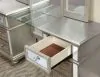 Furniture of America CM7673V-SET Salamanca - Vanity With Stool - Silver