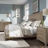 Liberty Furniture 789-BR-KPBDMN Liberty Furniture 789-BR-KPBDMN Brentwood - 4 Piece Bedroom Set (King Panel Bed, Dresser & Mirror, Nightstand) - Sandstone