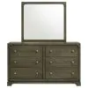 Coaster Fine Furniture 224933M Gran Park - 6-Drawer Dresser And Mirror - Dark Cocoa