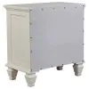 CoasterEssence 201301KWN-S4 Sandy Beach - 4 Piece California King Bedroom Set - White