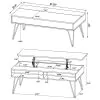 Coaster Fine Furniture 723368-S2 Fanning - 2 Piece Lift Top Coffee And End Table Set - Golden Oak