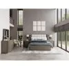 Riverside Furniture 87170-87171-87172 Sariel - Queen Upholstered Bed - Dark Brown