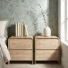 New Classic 30-T3518N-2TDET Mara - Two Drawer End Table / Bedside Table (Set of 2) - Natural