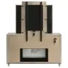 Coaster Fine Furniture 222663FBM Lorient - 8-Drawer LED Flame Box Dresser And Mirror - Ivory Camel