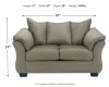 Ashley Furniture 7500535 Ashley Furniture 7500535 Darcy - Loveseat - Cobblestone