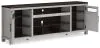 Ashley Furniture W796-68 Darborn - XL TV Stand W/Fireplace Option - Gray / Brown