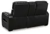 Ashley Furniture U2710618 Ashley Furniture U2710618 Boyington - Power Reclining Loveseat with Console/ Adj Headrest - Black