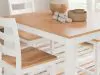 Ashley Furniture D398-223 Ashley Furniture D398-223 Gesthaven - Dining Room Counter Table Set (Set of 5) - Natural / White