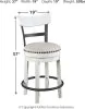 Ashley Furniture D546/13/524(4)/60 Ashley Furniture D546/13/524(4)/60 Valebeck - 6 Pc. - Counter Table, 4 Swivel Barstools, Server - White