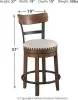 Ashley Furniture D546/13/424(4)/60 Ashley Furniture D546/13/424(4)/60 Valebeck - 6 Pc. - Counter Table, 4 Counter Barstools, Server - White