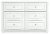 Ashley Furniture PCB1819-21 Kozlani - Six Drawer Dresser - White