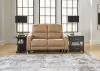 Ashley Furniture U6600014 Mosswell - Power Reclining Loveseat With Adj Headrest - Toffee