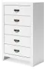 Ashley Furniture B427-46 Binterglen - Five Drawer Chest - White