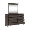 Liberty Furniture 297-BR-DM Paradise Valley - Dresser & Mirror - Saddle Brown