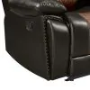 New Classic U7005-25-BRN Nikko - Console Loveseat With Dual Recliners - Two Tone Brown