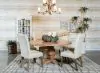 CoasterElevations 180200 Florence - Round Wood Dining Table - Rustic Honey