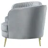 CoasterEssence 506864 Sophia - Upholstered Channel Tufted Sofa - Gray