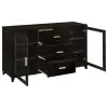CoasterEssence 700881 Lewes - 2 Door Engineered Wood TV Stand - Cappuccino