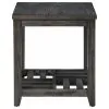 CoasterEssence 722287 Cliffview - 1-Shelf Square Wood Side End Table - Gray