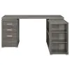 CoasterEveryday 800518 Yvette - 3-Drawer L-Shape Computer Desk - Weathered Gray