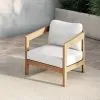 New Classic G5511-21-WHT Wesley - Patio Club Chair With Cushion - White