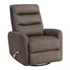 New Classic U2518-14-FBR New Classic U2518-14-FBR Takami - Swivel Recliner - Chocolate Poly