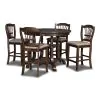 New Classic 45-2541-D4C Bixby - Counter Table & 4 Chairs - Espresso