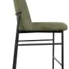 New Classic STH4023-BS-GRN Erik - Bar Chair With Black Metal Frame (Set of 2) - Green