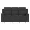 Coaster Fine Furniture 610284-S2 Brentwood - 2 Piece Upholstered Reclining Sofa Set - Dark Charcoal