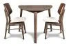 New Classic 40-1651-D2C Oscar - Corner Table & 2 Chairs - Walnut