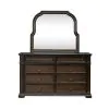 Liberty Furniture 765-BR-DM Providence Park - Dresser & Mirror - Chateau Brown
