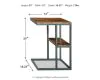 Ashley Furniture A4000049 Forestmin - Accent Table - Natural / Black